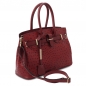 Preview: Tuscany Leather Handtasche Straußenleder-Optik Seite Preview: Tuscany Leather Handtasche Straußenleder-Optik Seite