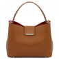 Preview: Tuscany Leather Schultertasche Clio cognac Preview: Tuscany Leather Schultertasche Clio cognac