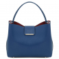 Mobile Preview: Tuscany Leather Schultertasche Clio dunkelblau