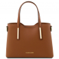 Mobile Preview: Tuscany Leather Leder-Handtasche Olimpia klein cognac