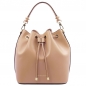 Preview: Tuscany Leather Leder-Beuteltasche Vittoria champagner Preview: Tuscany Leather Leder-Beuteltasche Vittoria champagner