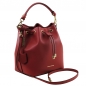 Mobile Preview: Tuscany Leather Leder-Beuteltasche Vittoria rot Seite