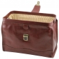 Preview: Leder Doktortasche Raffaello braun front Preview: Leder Doktortasche Raffaello braun front