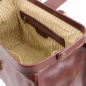 Preview: Leder Doktortasche Raffaello braun Interieur Preview: Leder Doktortasche Raffaello braun Interieur