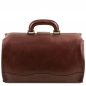 Preview: Leder Doktortasche Raffaello braun Rückseite Preview: Leder Doktortasche Raffaello braun Rückseite