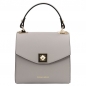 Preview: TL Bag Mini-Handtasche aus Leder grau Preview: TL Bag Mini-Handtasche aus Leder grau