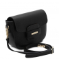 Mobile Preview: Tuscany Leather Schultertasche schwarz Seite