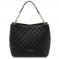 Preview: Tuscany Leather Stepptasche Nappa schwarz Preview: Tuscany Leather Stepptasche Nappa schwarz