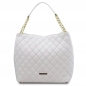 Preview: Tuscany Leather Stepptasche Nappa weiß Preview: Tuscany Leather Stepptasche Nappa weiß