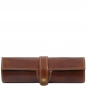 Preview: Tuscany Leather Stifte-Etui aus Leder braun front