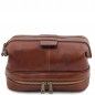 Preview: Tuscany Leather Leder Kulturtasche Jacob braun