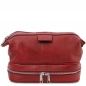 Mobile Preview: Tuscany Leather Leder Kulturtasche Jacob rot