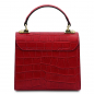 Preview: Mini-Handtasche "Atena" Kroko Rückseite Preview: Mini-Handtasche "Atena" Kroko Rückseite