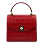 Preview: Mini-Handtasche "Atena" Kroko rot Preview: Mini-Handtasche "Atena" Kroko rot
