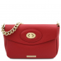 Mobile Preview: Tuscany Leather Kettenhenkel Handtasche rot