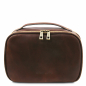 Preview: Tuscany Leather Kulturtasche aus Leder "Marvin" dunkelbraun Preview: Tuscany Leather Kulturtasche aus Leder "Marvin" dunkelbraun