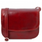 Preview: Leder Umhängetasche Greta rot Preview: Leder Umhängetasche Greta rot