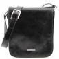 Preview: TL Messenger Leder-Umhängetasche schwarz Preview: TL Messenger Leder-Umhängetasche schwarz