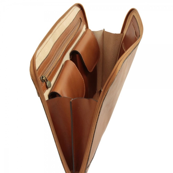 Old Angler Leder Dokumentenmappe colonial