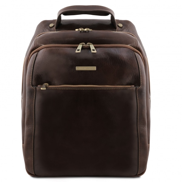 Laptop-Rucksack 3 Fächer Phucket dunkelbraun