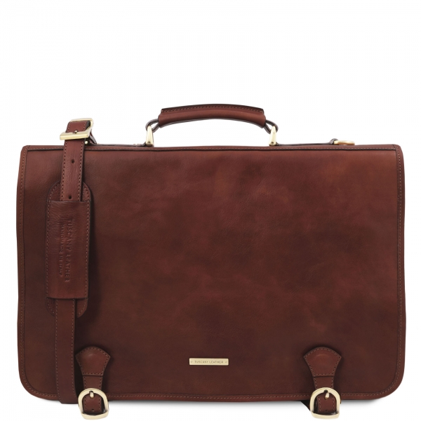 Leder Aktentasche Ancona braun