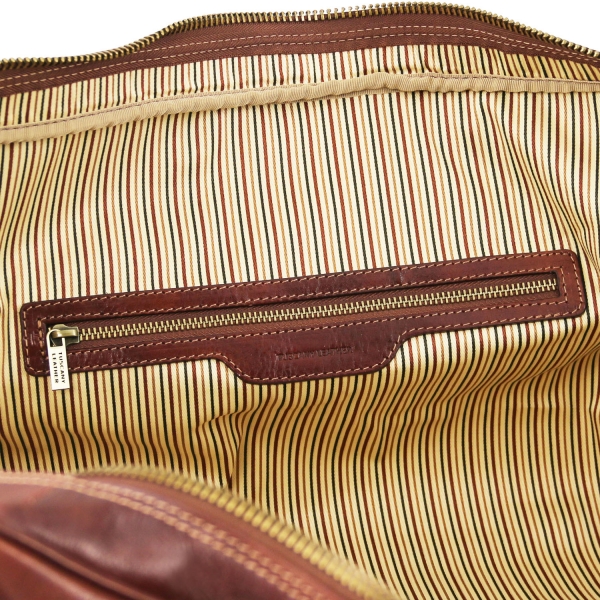 TL Voyager Leder Reisetasche Interieur