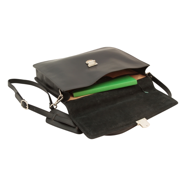 Old Angler Arbeitstasche Leder interieur