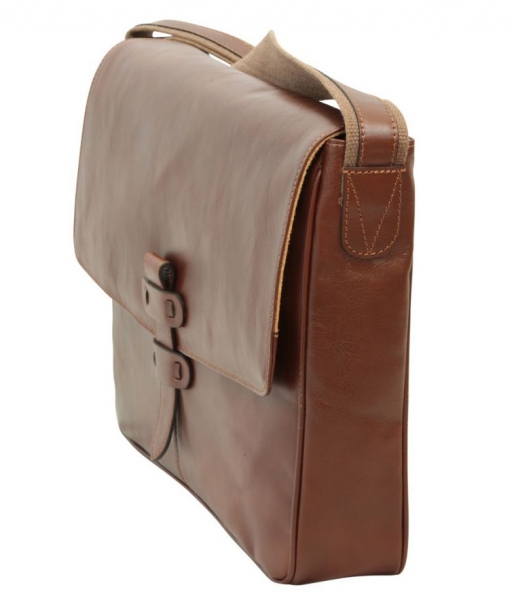 Old Angler Messenger-Bag mit Laptopfach seitenansicht-1