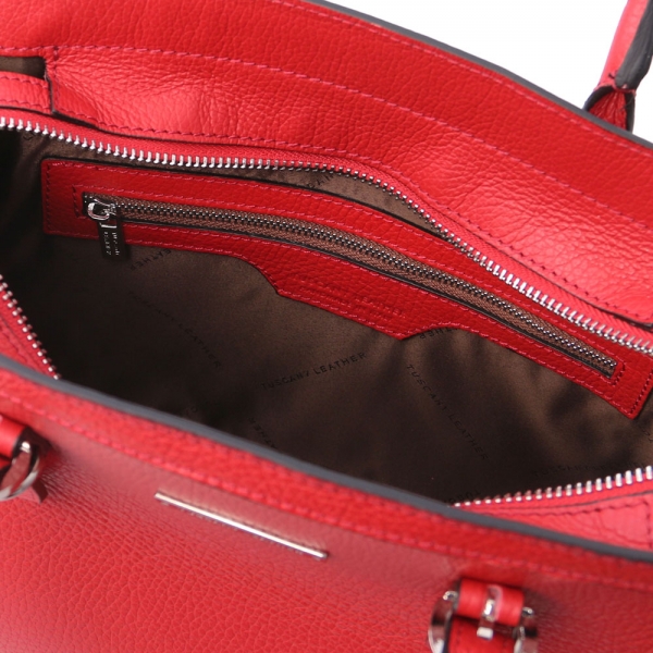 TL Bag Leder-Handtasche TL142147 Rot Interieur