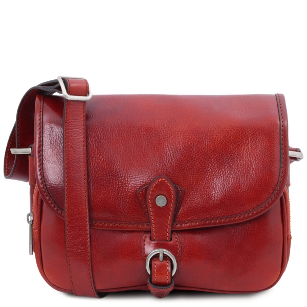 Tuscany Leather Schultertasche Leder rot Alessia