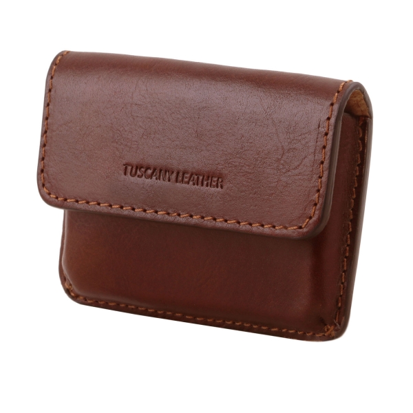 Visitenkarten-Etui aus Leder Seitenansicht