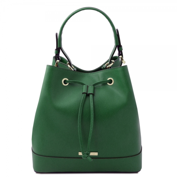 Tuscany Leather Bucket-Bag Minerva grün