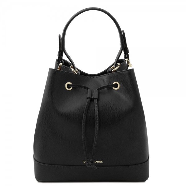 Tuscany Leather Bucket-Bag Minerva schwarz