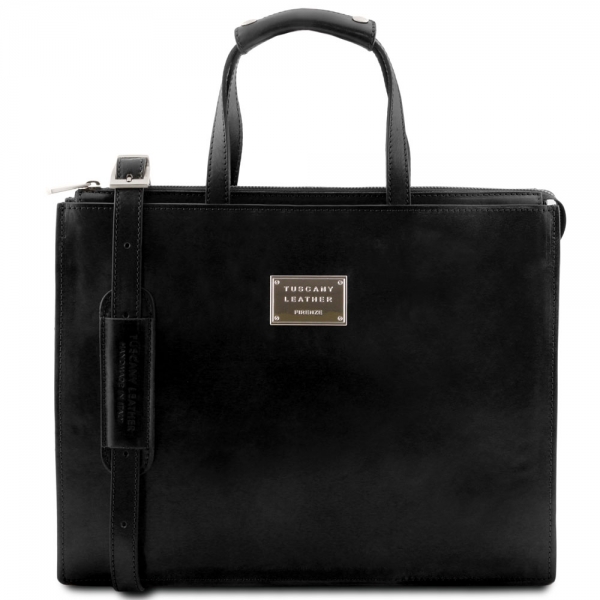 Leder Aktentasche Palermo schwarz