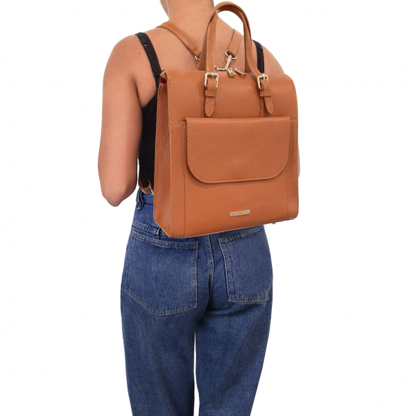 Damen Rucksack Ledertasche 3-in-1 Outfit-1