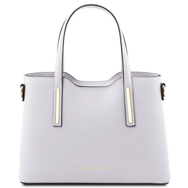 Tuscany Leather Leder-Handtasche Olimpia klein weiß