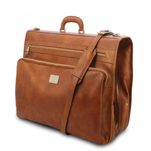 Tuscany Leather Kleidersack aus Leder "Papeete" Seitenansicht