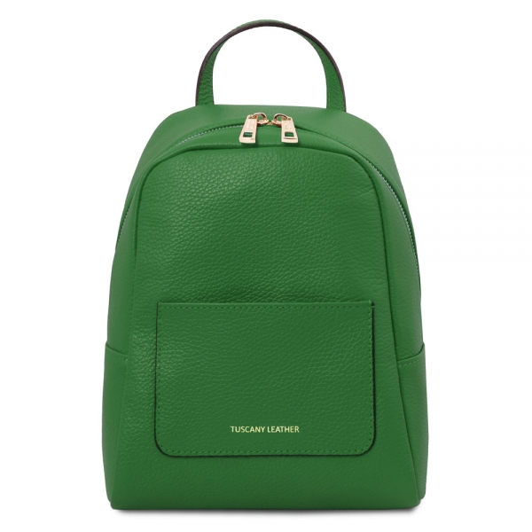 TL Bag kleiner Leder-Rucksack grün