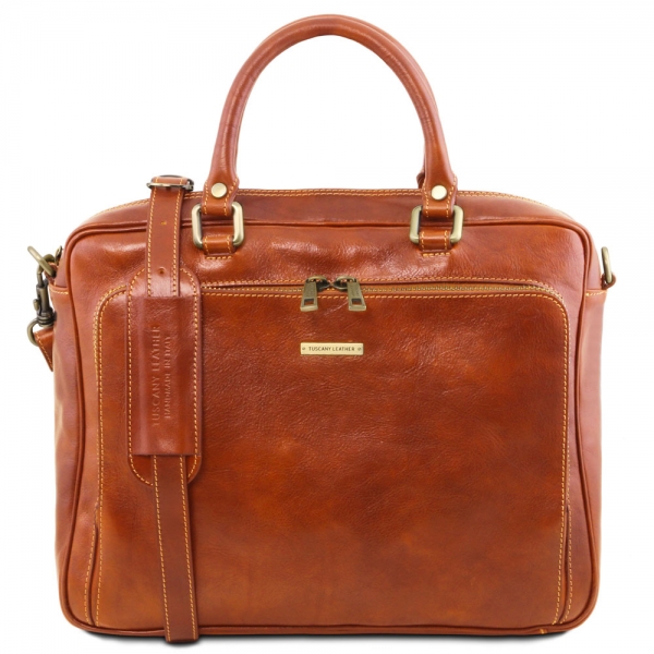Tuscany Leather Laptop Aktentasche Pisa honig