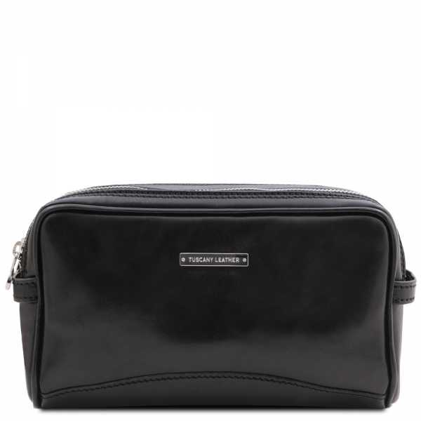 leder kulturtasche igor schwarz