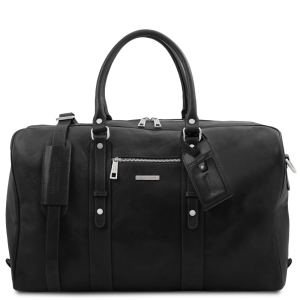 Tuscany Leather Reisetasche TL Voyager aus Leder schwarz