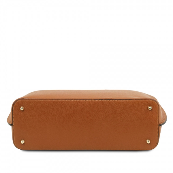 Tuscany Leather Leder-Shopper XL Cognac Boden