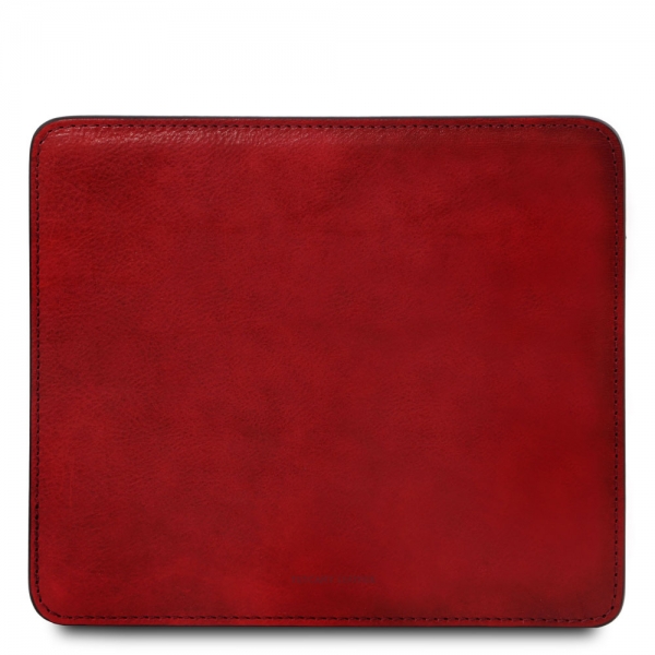 Mauspad aus Leder Rot