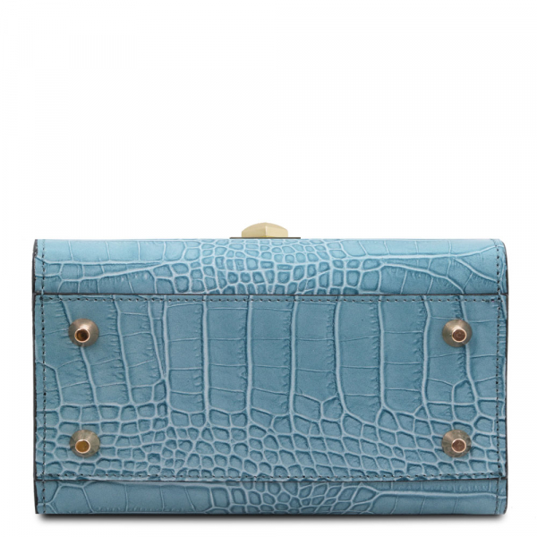 Mini-Handtasche "Atena" Krokostyle Boden