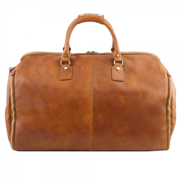 Reisetasche-Kleidersack Antiqua natural Rückseite