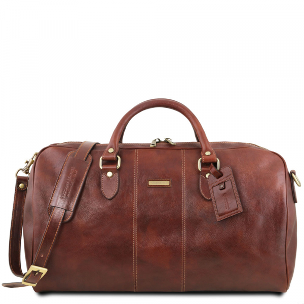 Leder Reisetasche Lisbona gross Braun