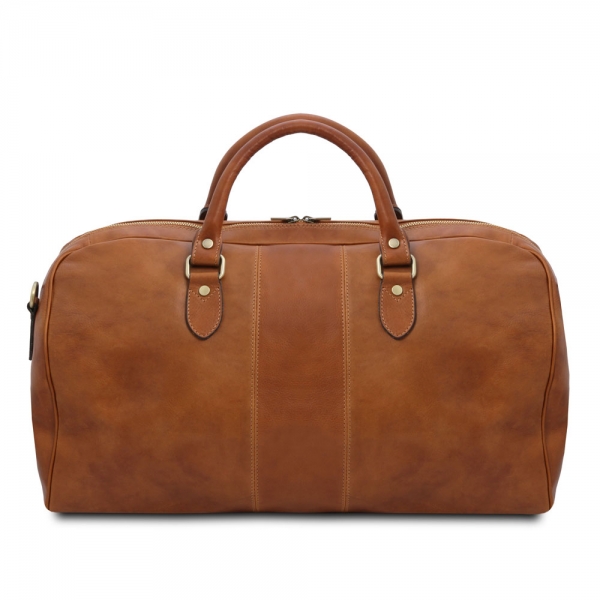 Leder Reisetasche Lisbona gross Rückseite