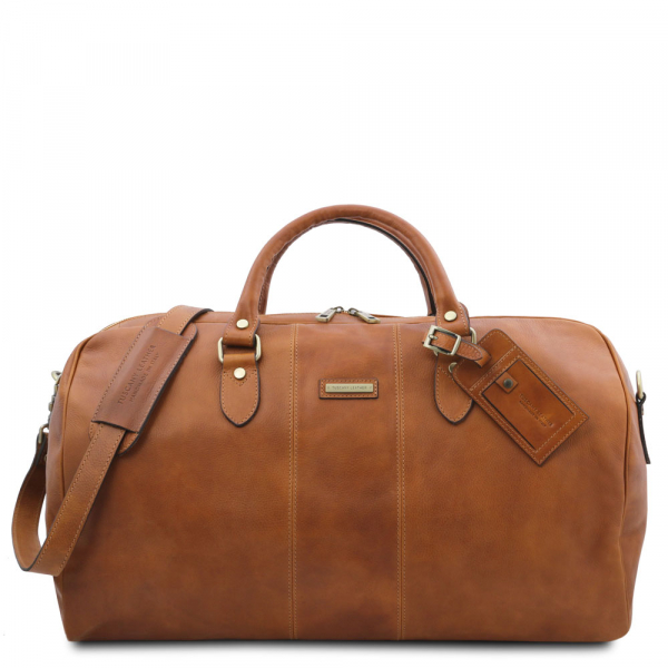 Leder Reisetasche Lisbona gross natural