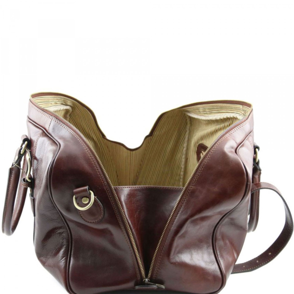 Leder Reisetasche Vespucci klein Seite