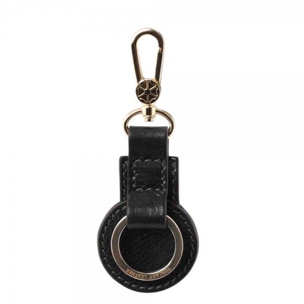 Schlüsselanhänger Leder TL141922 schwarz